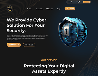 Mantis Hop Cyber Security Website UI/UX Design