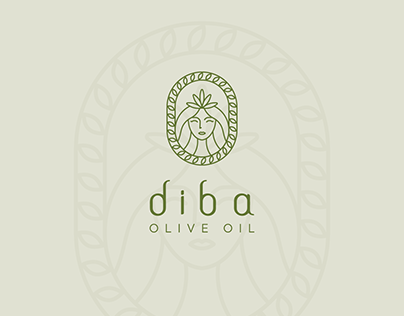 Diba Olive Oil Logo Design