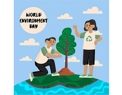 World Environment Save the Planet Illustration