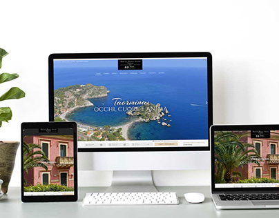 Design for the website of an hotel in Sicily