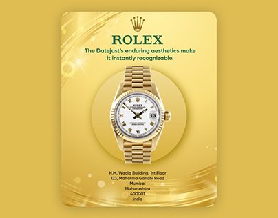 Rolex Watch Advertisement Design