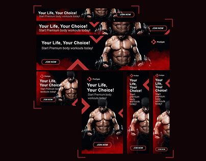 Advertising Banner Ads for a Gym