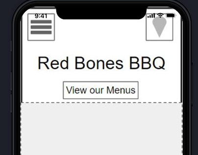 Red Bones BBQ Mobile Prototype