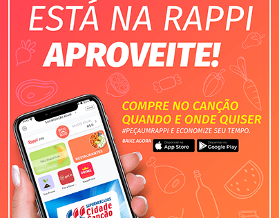 KV + E-mail marketing - Parceria Rappi - Cidade Canção
