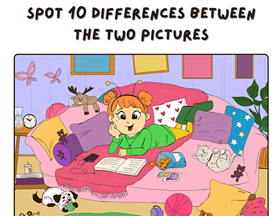 Spot Differences Illustration