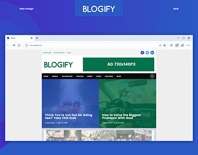 Blogify Blog Design