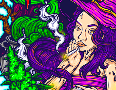 trippy psychedelic illustration
