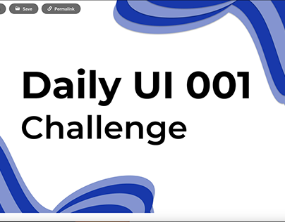 Daily UI 001 challende