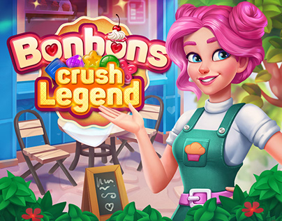 Bonbons Crush Legend – Match 3 Mobile Game Art