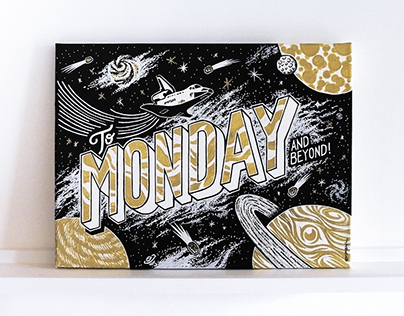 "Monday & Beyond" Typography painting