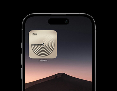 iOS widget hourglass