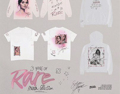 #3YearsOfRare (Selena Gomez) • Merch Collection Concept