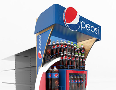 Pepsi México punta de gondola empotrada
