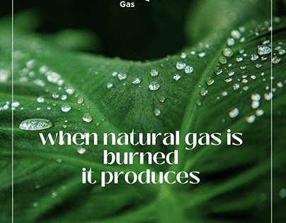 When natural gas is burned , it produces..