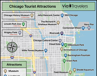 Chicago Attractions Map