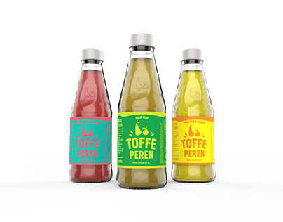Toffe Peren bottle design