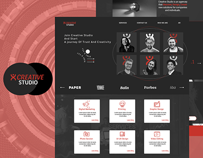 Creative Studio E-Marketing Agencey (Landing Page)