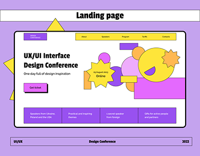 Design Conference | Landing page