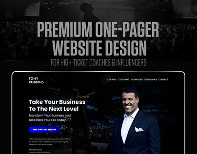 One-Pager Website for Personal Brands