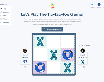 Football Tic Tac Toe Game Projects  Photos, videos, logos, illustrations  and branding on Behance