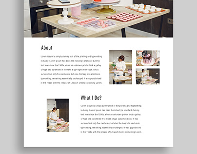 Sweet and Simple: Minimal UI Design for a Bakery