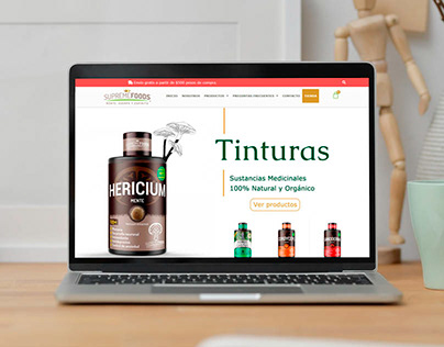 Diseño tienda en línea "Supreme Foods" Tlaxcala