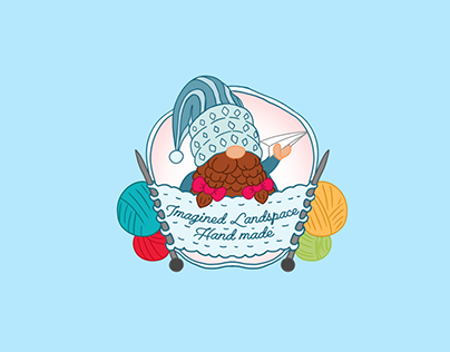 Knit Handicraft Logo (Scandinavian Gnome)
