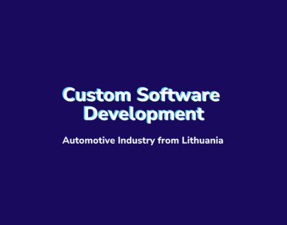 Custom Software Development for the Automotive Industry