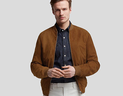 Dillon Tan Suede Leather Jackets For Men
