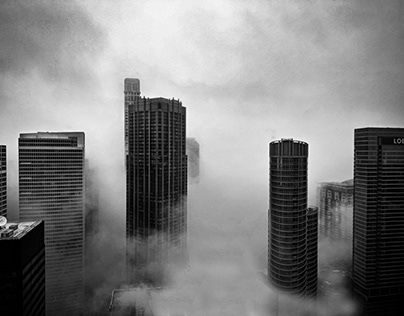 Chicago in the clouds