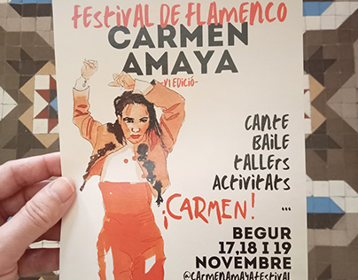Poster for the VI edition of the Carmen Amaya