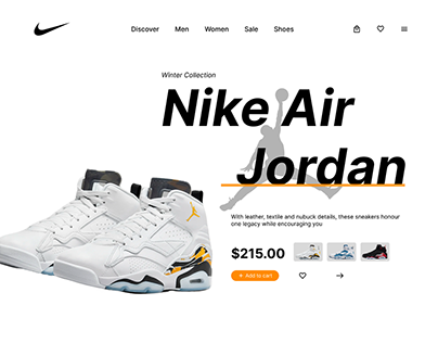 Project thumbnail - Nike Air Jordan Web Design