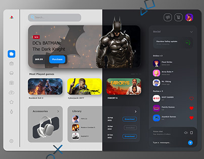 Game Store UI, UX, Web Design