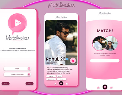 Dating App UI Design (Matchmaker)