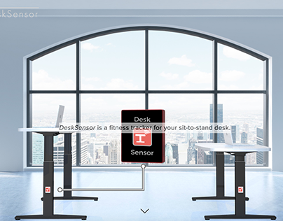 DeskSensor - fitness tracker for sit-to-stand desk