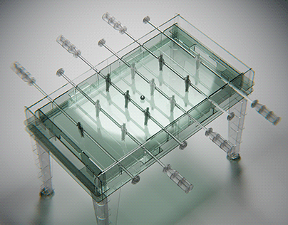 Foosball table- Clear Acrylic
