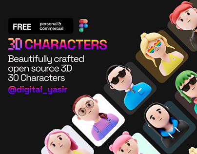Free 3D Characters Resource
