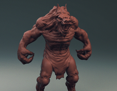 Werewolf - Personal Project - Available for 3D Printing