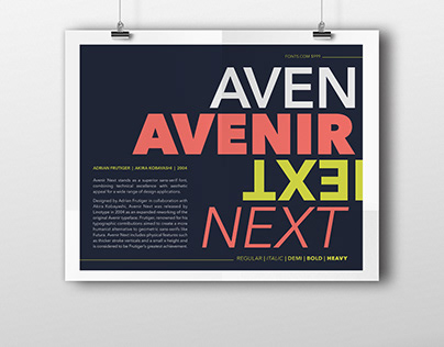 Avenir Next Art230 Poster Design