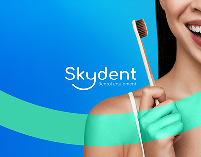 SKYDENT Dental Equipment logo and brand identity