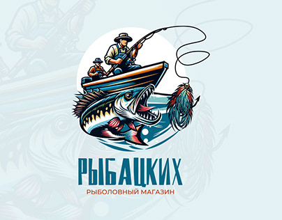 Logo for a fishing store