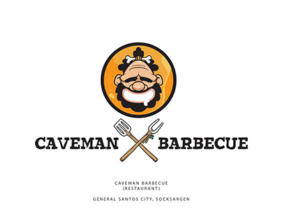 Logo design for Caveman Barbecue