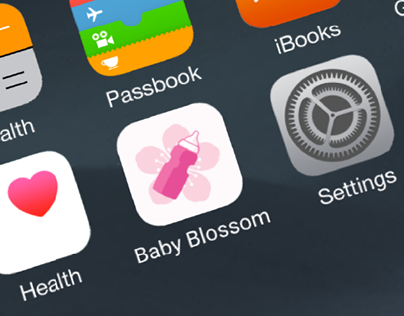 Baby Blossom - Baby journal app design