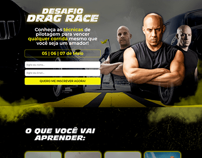 Landing Page - Dominic Toretto
