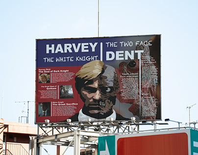 Harvey Dent's Role Infographic Design Poster