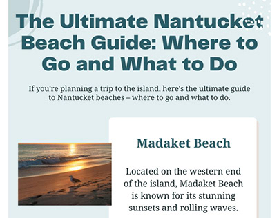 A Local's Guide to the Secret Beaches of Nantucket