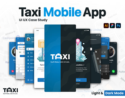 Taxi Mobile Application | UI UX Case Study