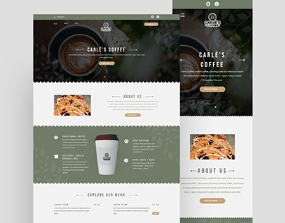 Carlé’s Coffee - Custom WordPress Theme/ Website Design