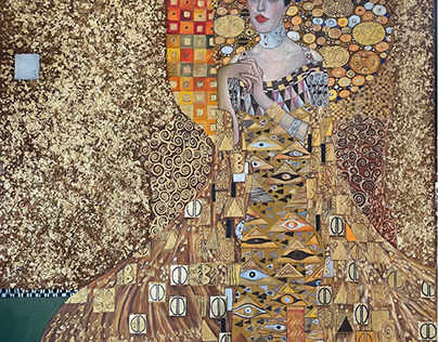 Gustaw Klimt kopia Dama w złocie