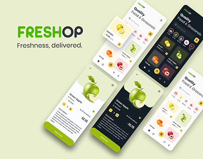 Freshop - Online fresh food delivery app concept